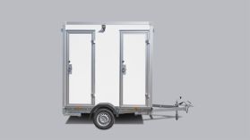 Mobile Doppeltoilette 300L